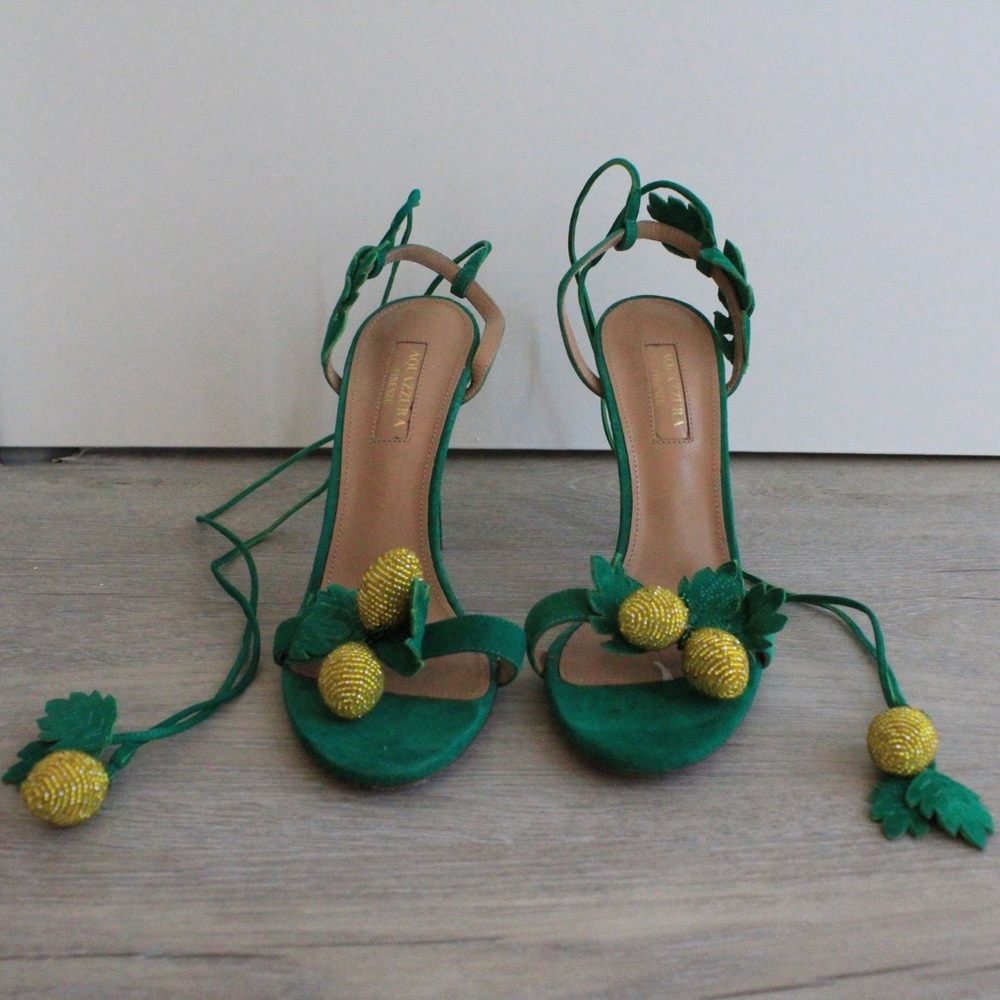 Aquazzura Limoncello Size 37 Green